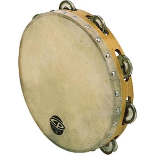 Latin Percussion CP376 6-Inch Tambourine With Head Single Row