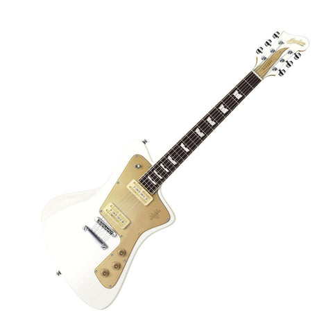 Baum Guitars Wingman Limited Series Electric Guitar w/Hardshell Case, Vintage White