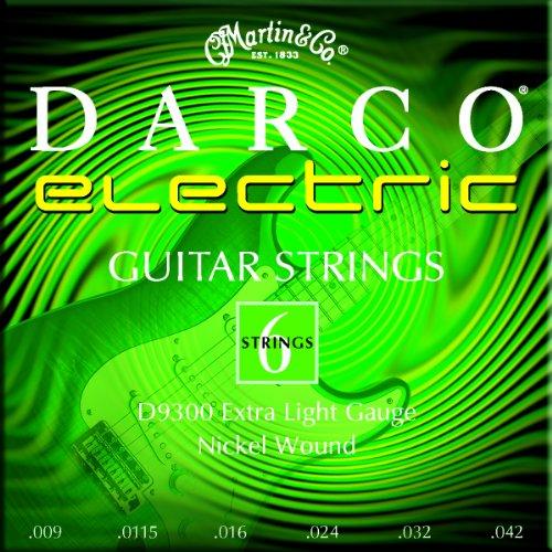 Darco 9300 Nickel Plated Electric Guitar Strings, Extra Light
