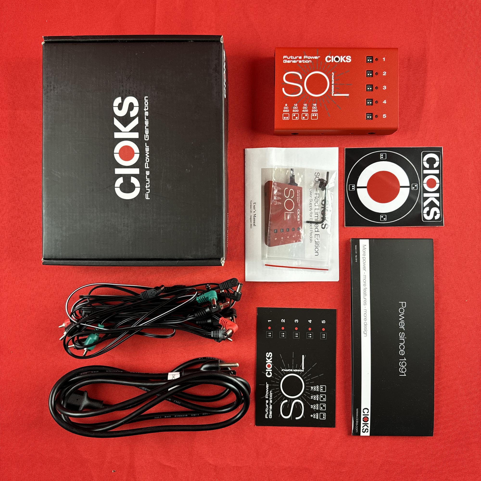 USED] Cioks SOL Pedal Power Supply, Red (Gear Hero Exclusive) (See De