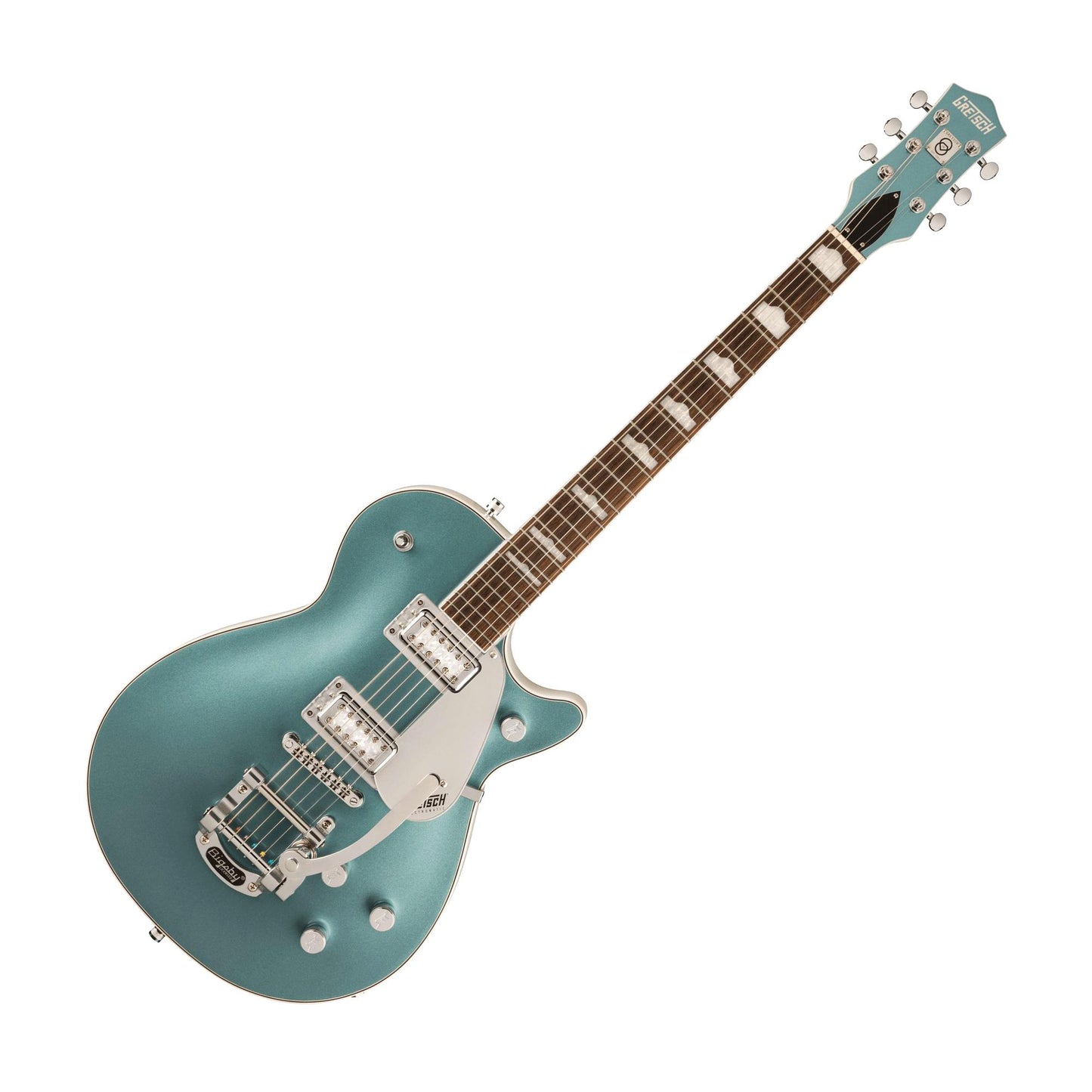 Gretsch G5230T-140 Electromatic 140th Double Platinum Edition Jet Electric Guitar, 2-tone Stone Platinum/Pearl Platinum