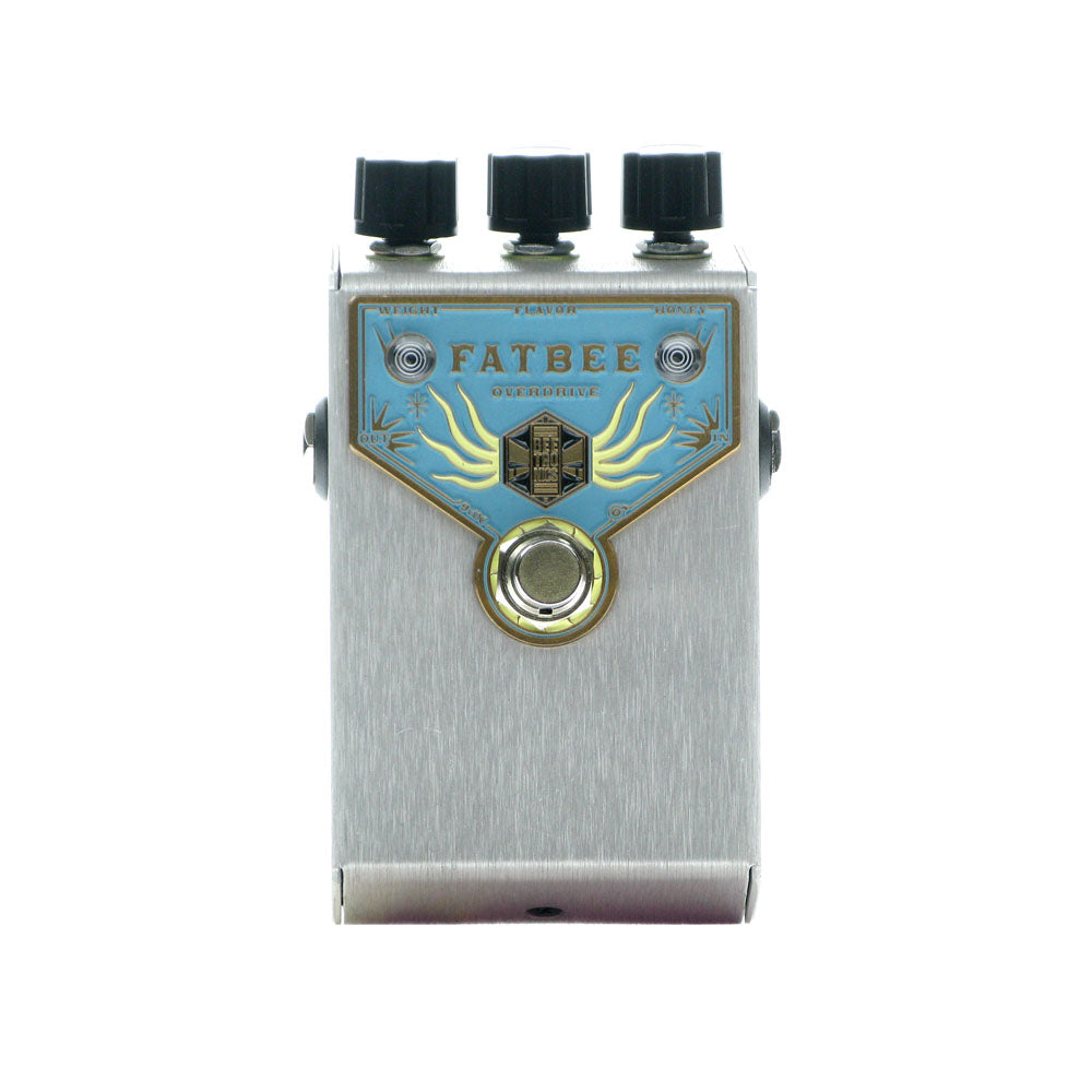 first overdrive pedal Beetronics Fatbee Overdrive, Silver/Blue (Limited Edition) – Gear Hero