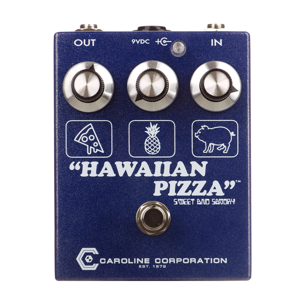 hawaiian pizza pedal Caroline Hawaiian Pizza Fuzz Overdrive, Cosmic Purple (Gear Hero Exclusive)