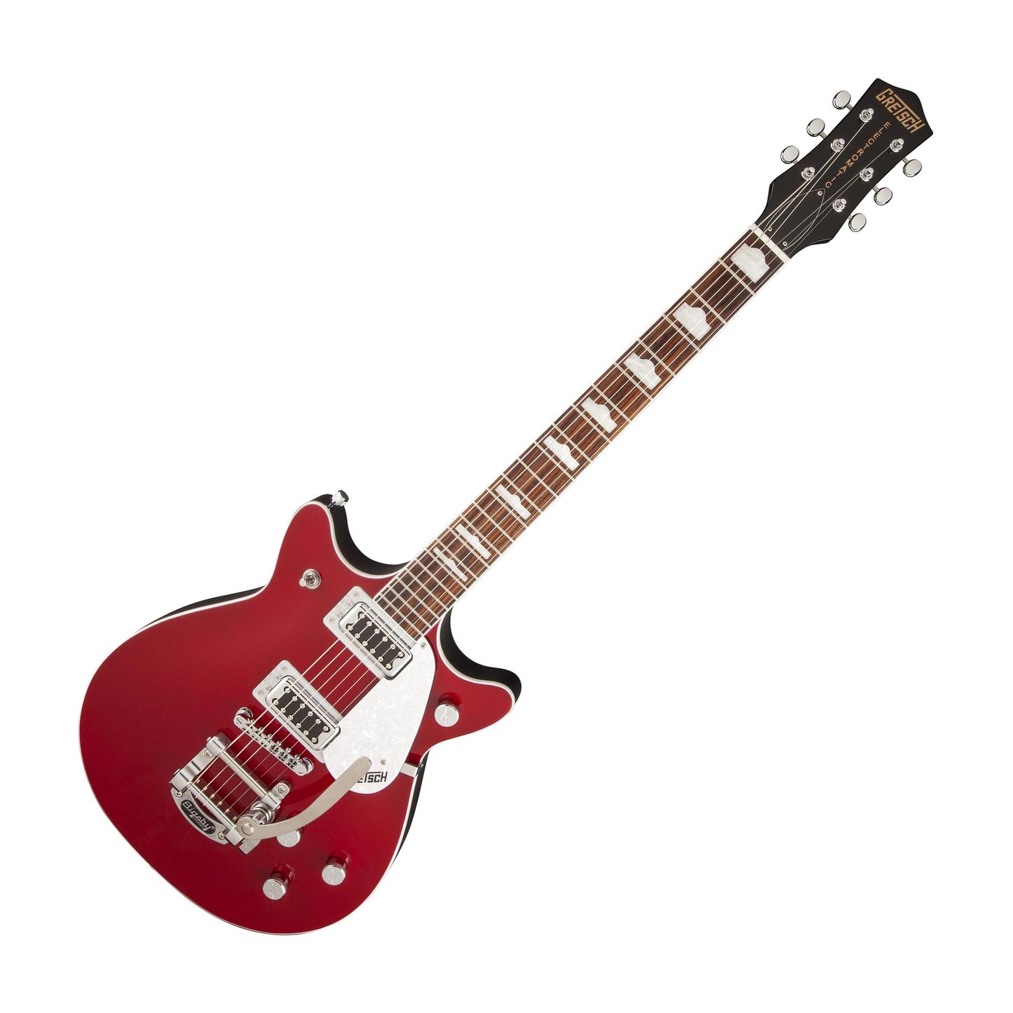Gretsch G5441T Electromatic Double Jet Electric Guitar with Bigsby B50 - Firebird Red Top with Black Back and Sides