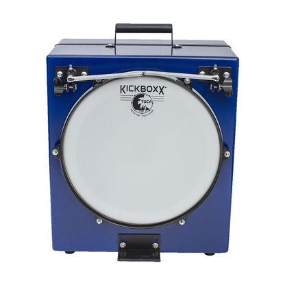 Toca Kickboxx Pro Suitcase Travel Drum Set, Blue