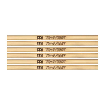 Meinl Percussiom SB118-3 Timbale Sticks, Pack of 3 Pairs, 3/8"