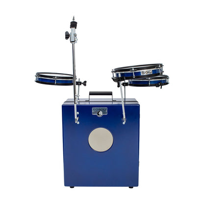 Toca Kickboxx Pro Suitcase Travel Drum Set, Blue