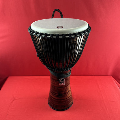 [USED] Toca TF2DJ-14SCB Freestyle II Rope Tuned 14-Inch Djembe w/Gig Bag, Copper Spun Finish (See Description)