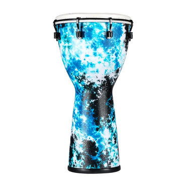 Meinl Percussion ADJ10-GB 10" Synthetic Alpine Series Djembe, Galactic Blue Tie Dye
