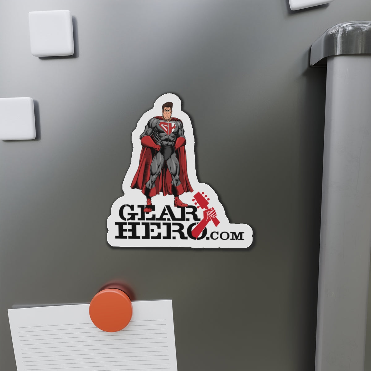 Standing Gear Hero Die-Cut Magnets