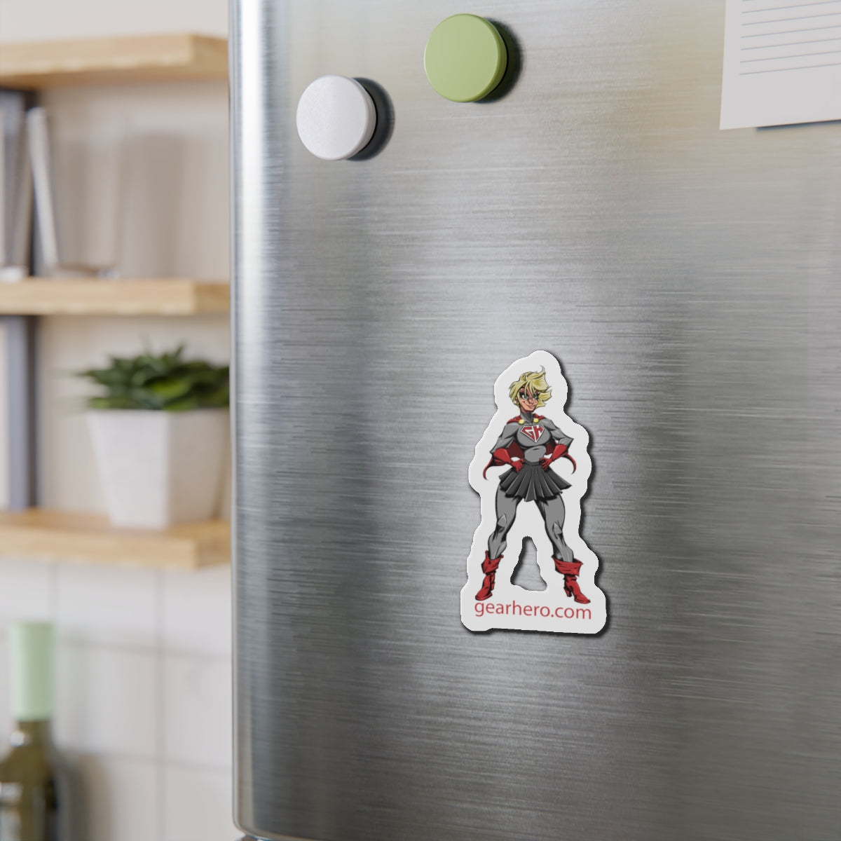 Mrs. Hero Die-Cut Magnets