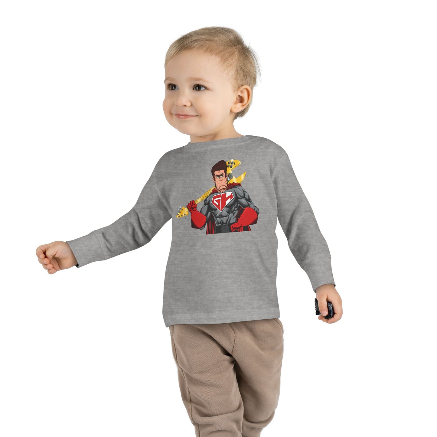 Golden Guitar Hero Toddler Long Sleeve Tee