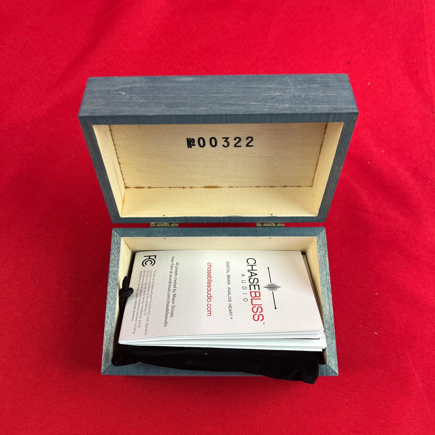 [USED] Chase Bliss Audio Tonal Recall Analog Delay Wooden Box w/o Lock (PEDAL NOT INCLUDED) (See Description)