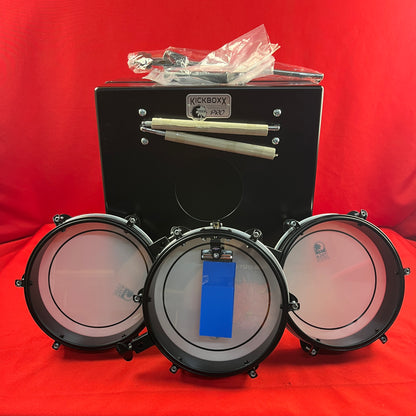 [USED] Toca Kickboxx Pro Suitcase Travel Drum Set, Black (Gear Hero Exclusive) (See Description)