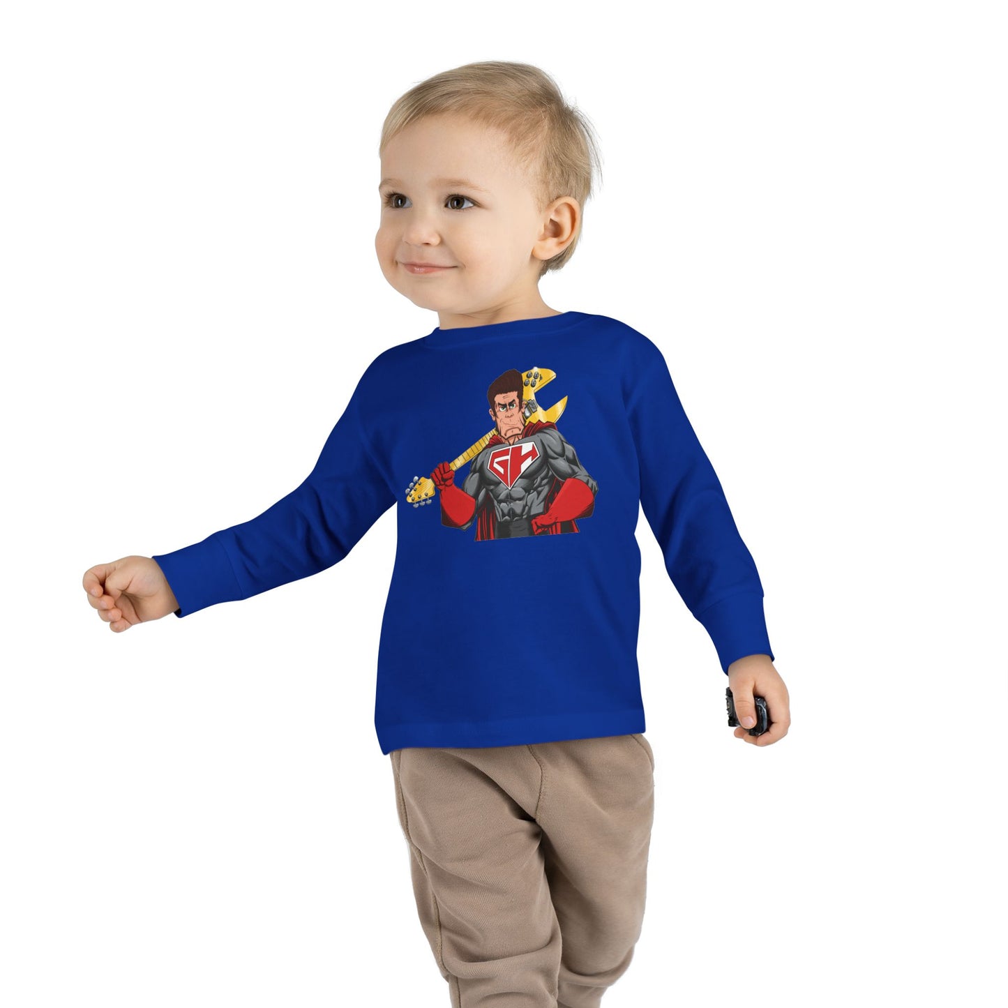 Golden Guitar Hero Toddler Long Sleeve Tee