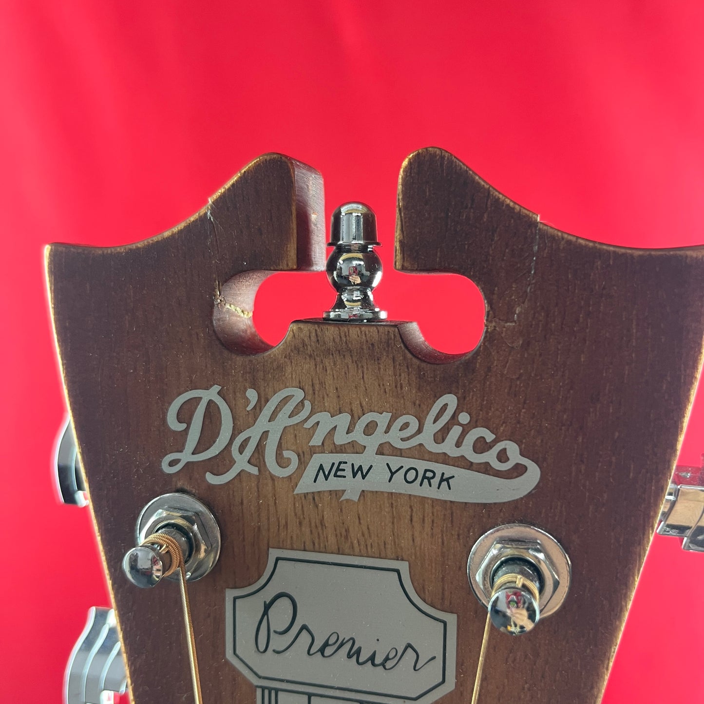 [USED] D'Angelico Premier Bowery LS Acoustic Electric Guitar, Aged Satin Mahogany (See Description)