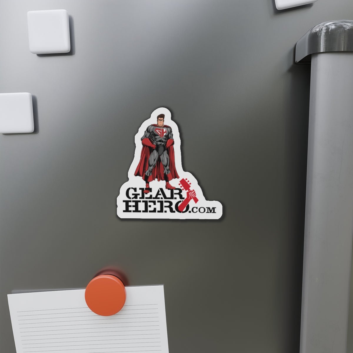 Standing Gear Hero Die-Cut Magnets