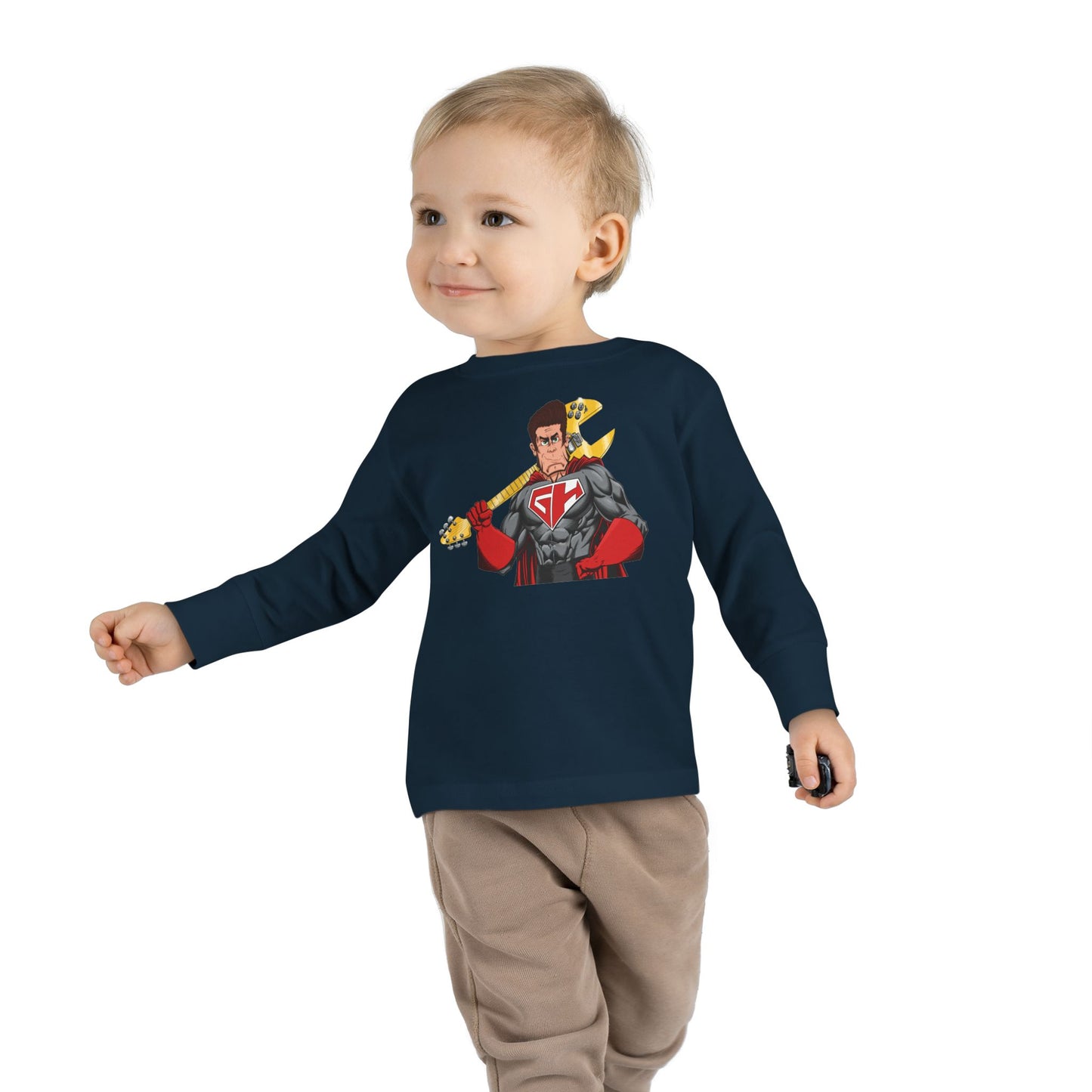 Golden Guitar Hero Toddler Long Sleeve Tee