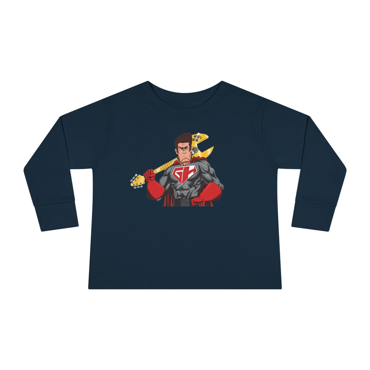 Golden Guitar Hero Toddler Long Sleeve Tee