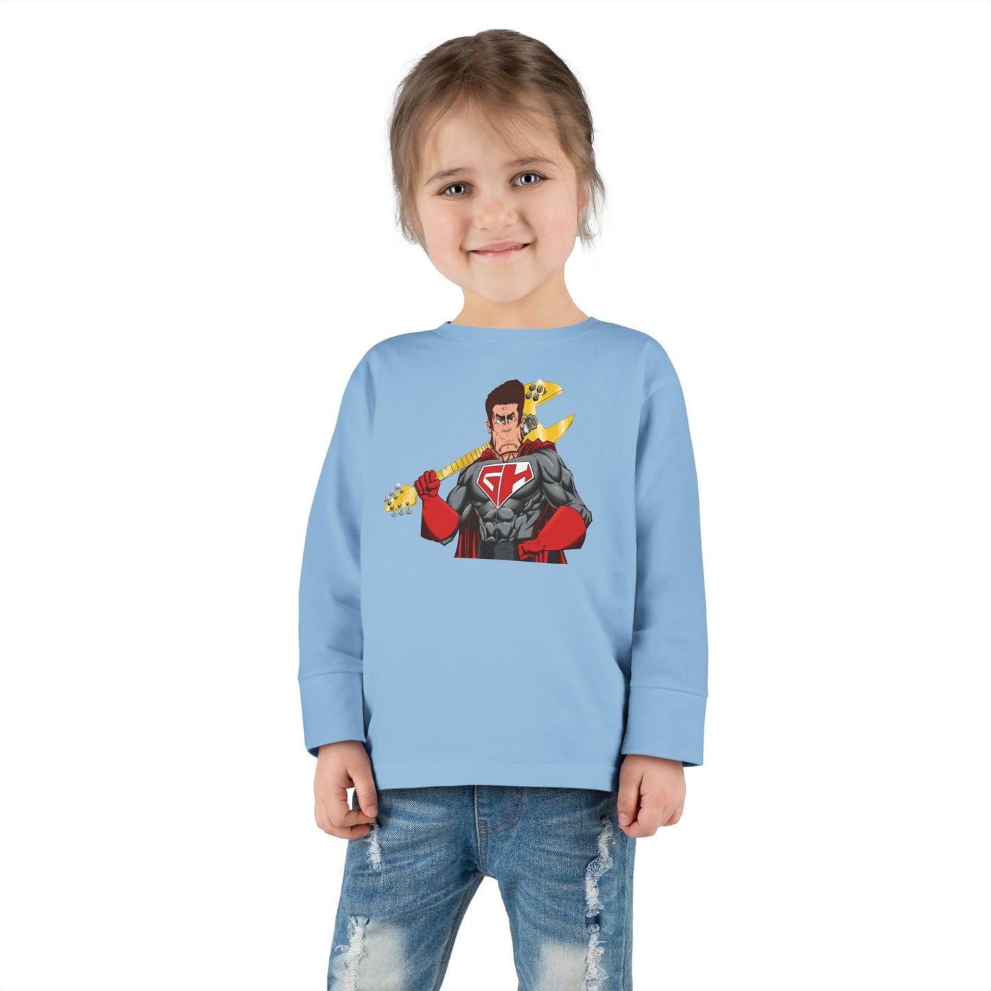 Golden Guitar Hero Toddler Long Sleeve Tee