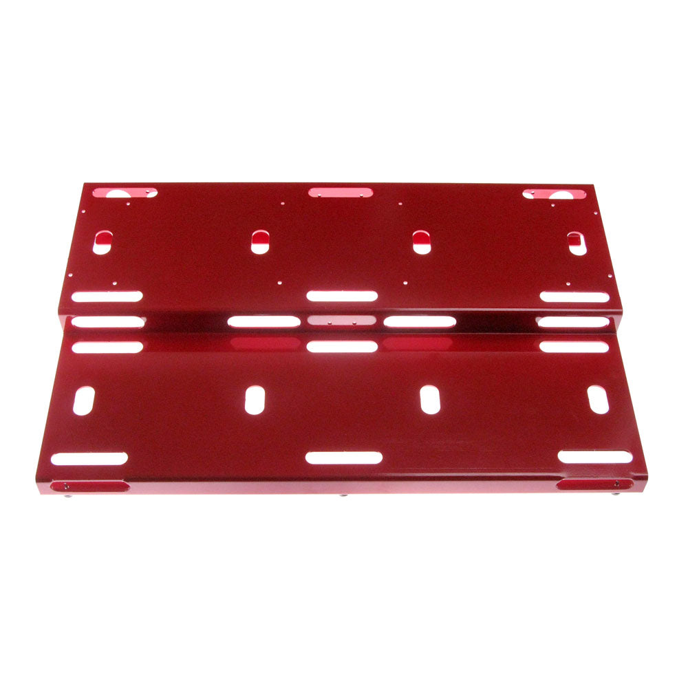 GO Pedalboards 24x16 Two-Tier Aluminum Pedalboard, Red