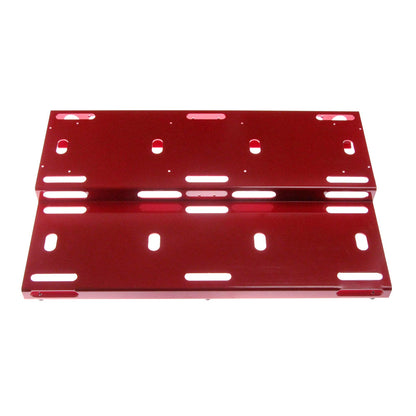 GO Pedalboards 24x16 Two-Tier Aluminum Pedalboard, Red