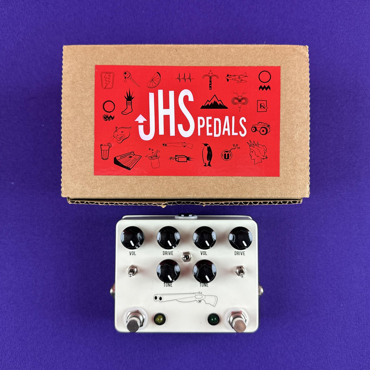 [USED] JHS Double Barrel V3 2 in 1 Dual Overdrive | guitar pedals for ...