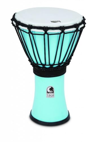 Toca TFCDJ-7PB Colorsound 7-Inch Djembe, Pastel Blue