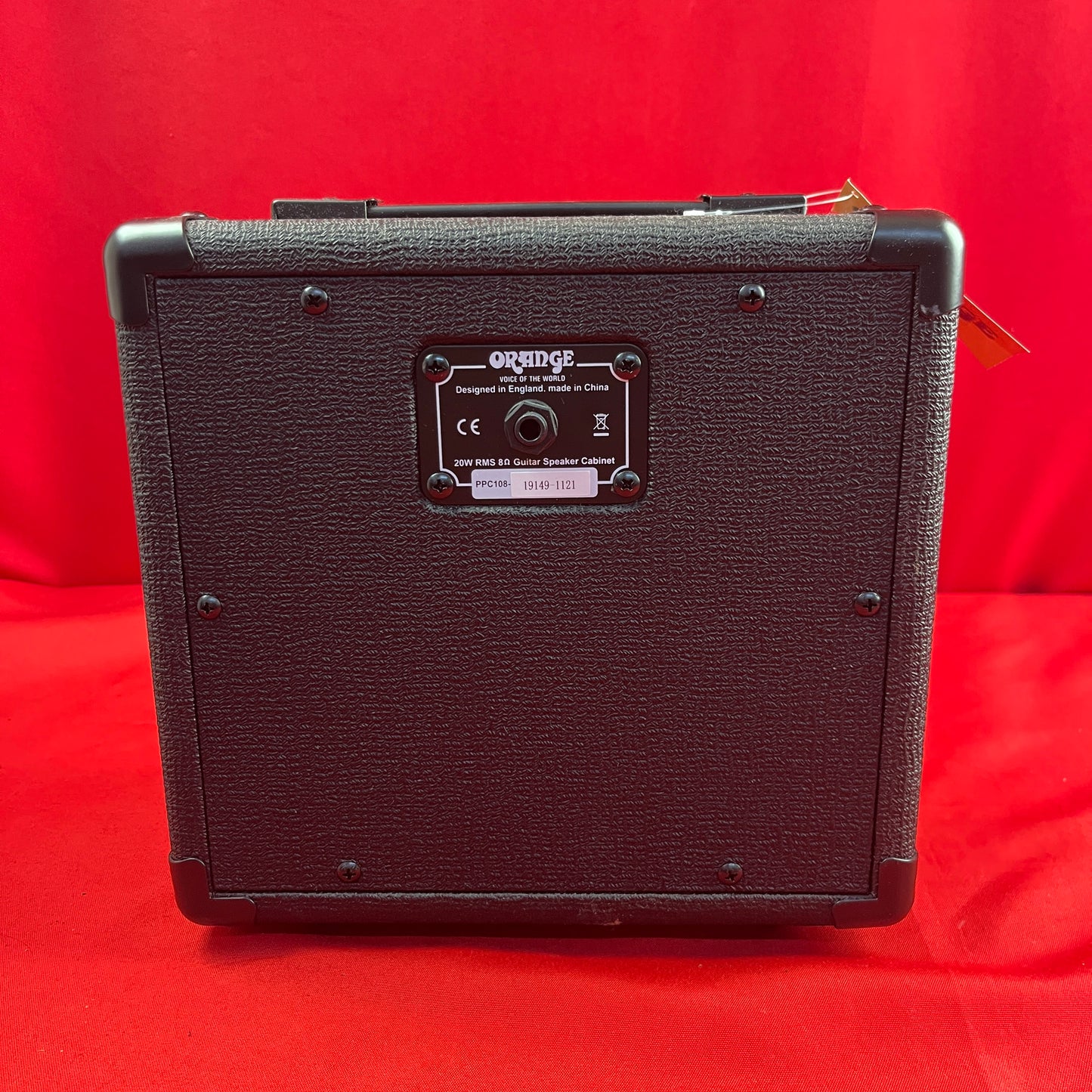 [USED] Orange PPC108 20W 1x8 Speaker Cabinet, Black (See Description)
