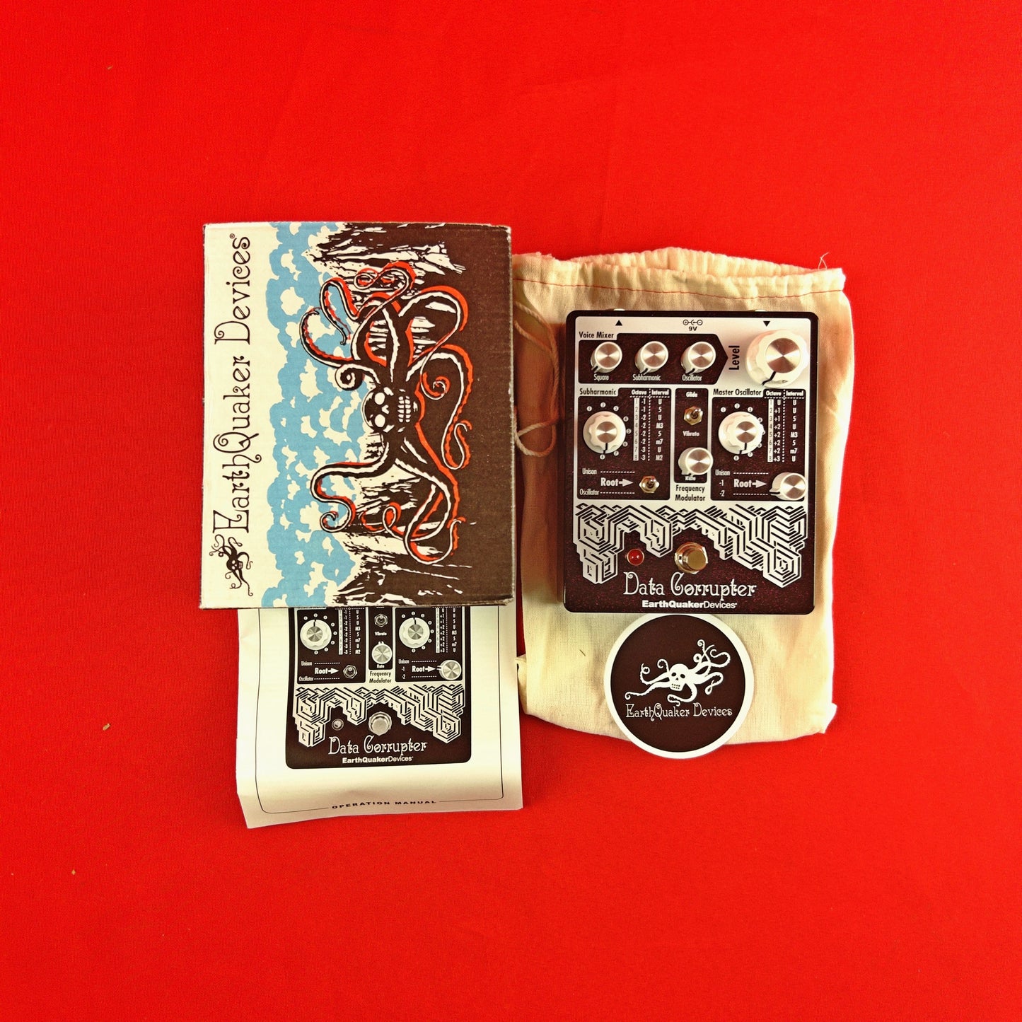 [USED] Earthquaker Devices Data Corrupter Harmonizing PLL Synth, Purple Sparkle (Gear Hero Exclusive) (See Description)