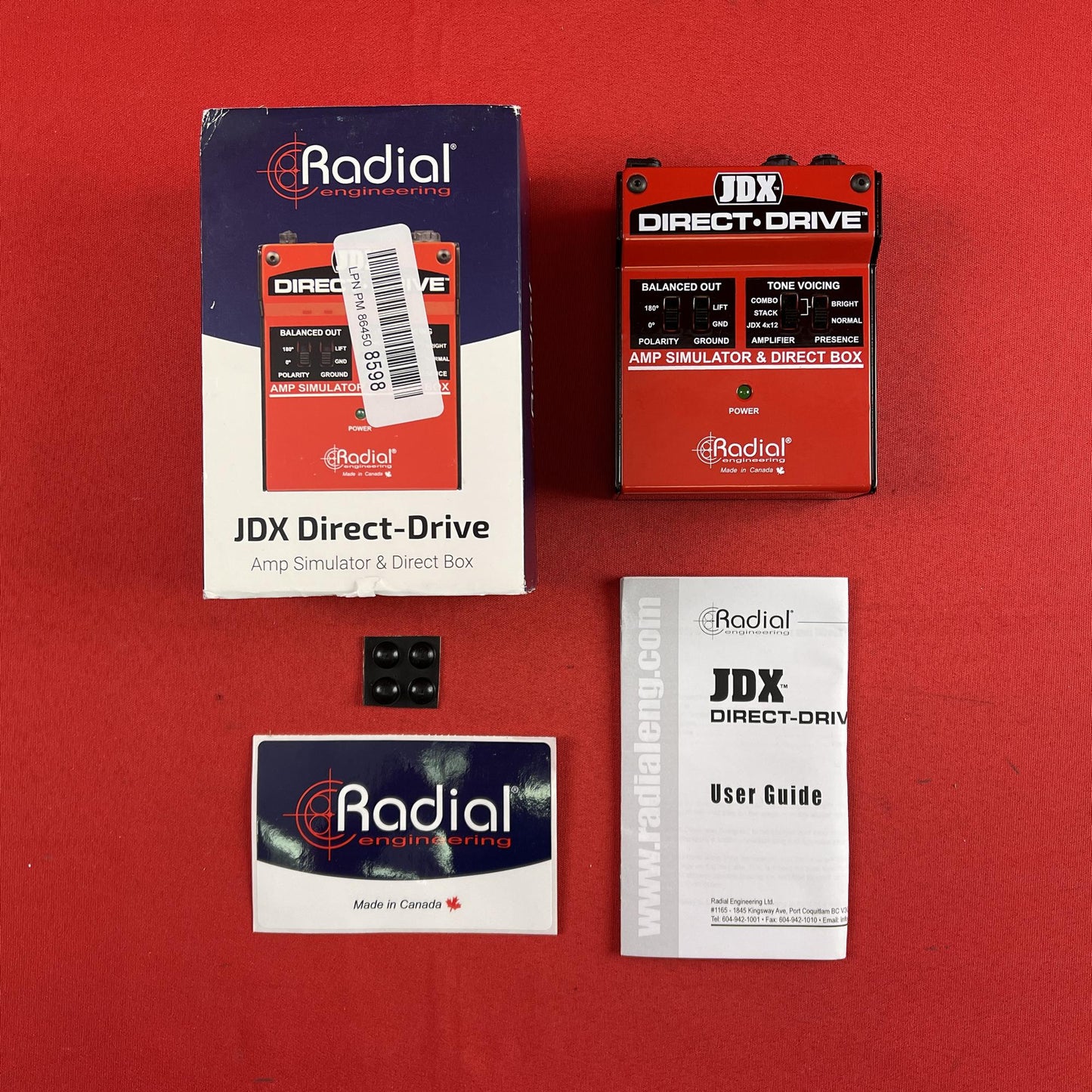 [USED] Radial JDX Direct-Drive Amp Simulator DI (See Description)