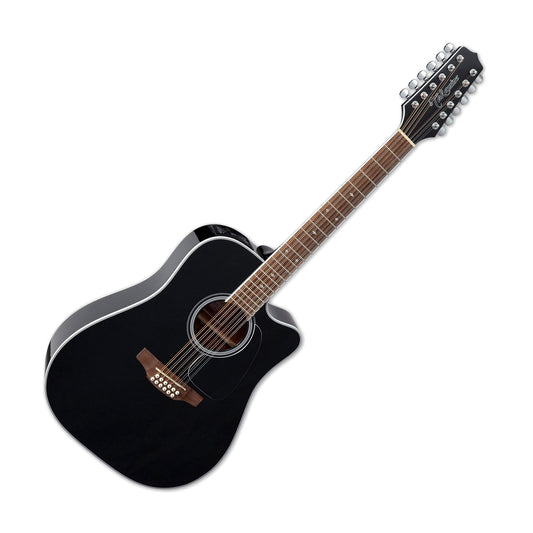 Takamine GD38CE 12 String Acoustic Electric Guitar, Black