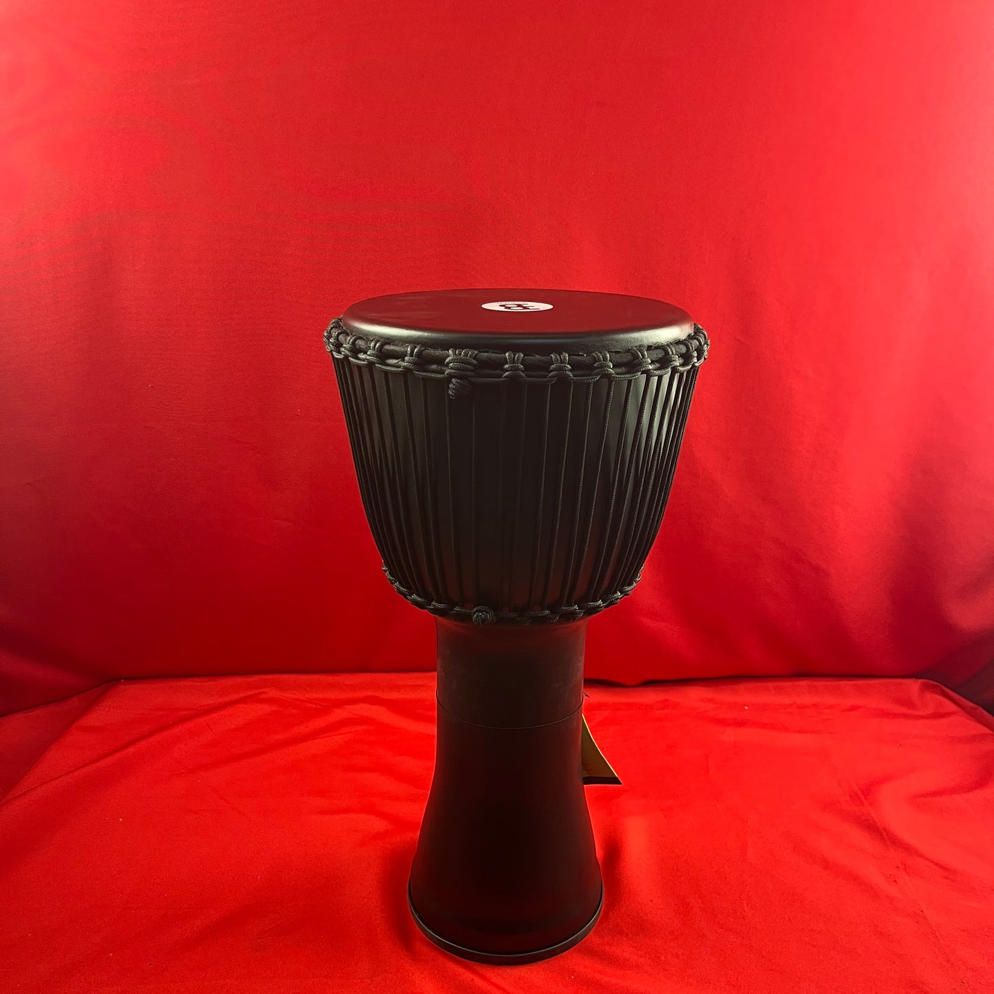 [USED] Meinl Percussion PADJ4-L-G Rope Tuned Travel Series 12" Synthetic Djembe, Goat Skin Head (Patented), Phantom Black (See Description)