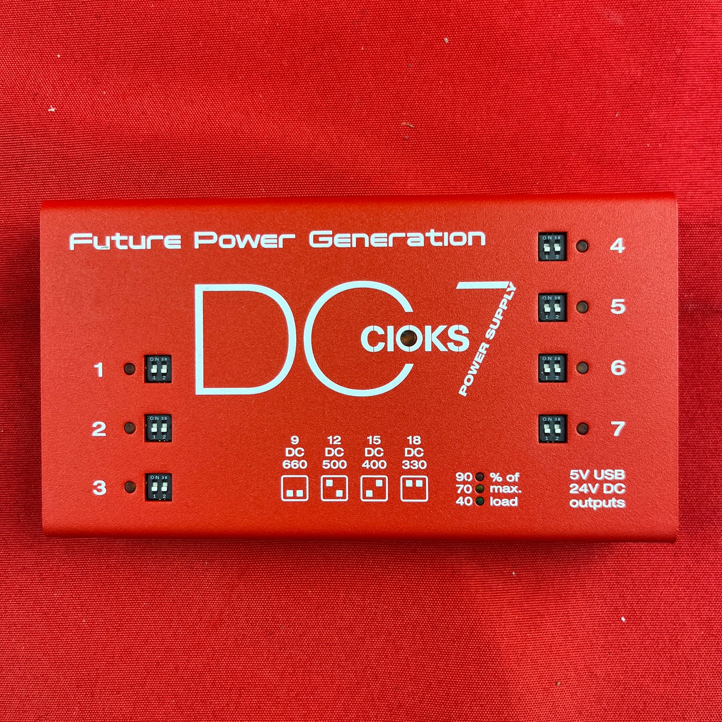 [USED] CIOKS DC7 Pedal Power Supply, Red (Gear Hero Exclusive)