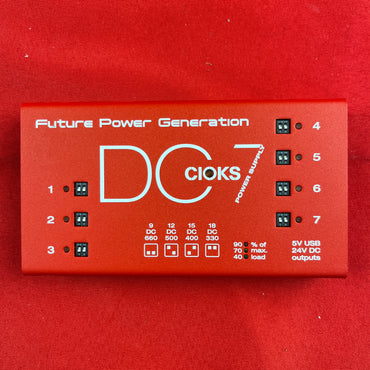 [USED] CIOKS DC7 Pedal Power Supply, Red (Gear Hero Exclusive)