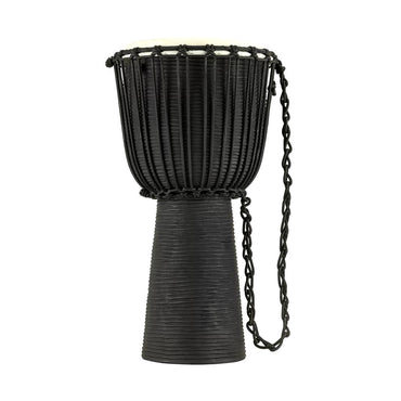 Meinl Percussion HDJ3-L 12" Rope Tuned Headliner® Series Djembe, Black River Series