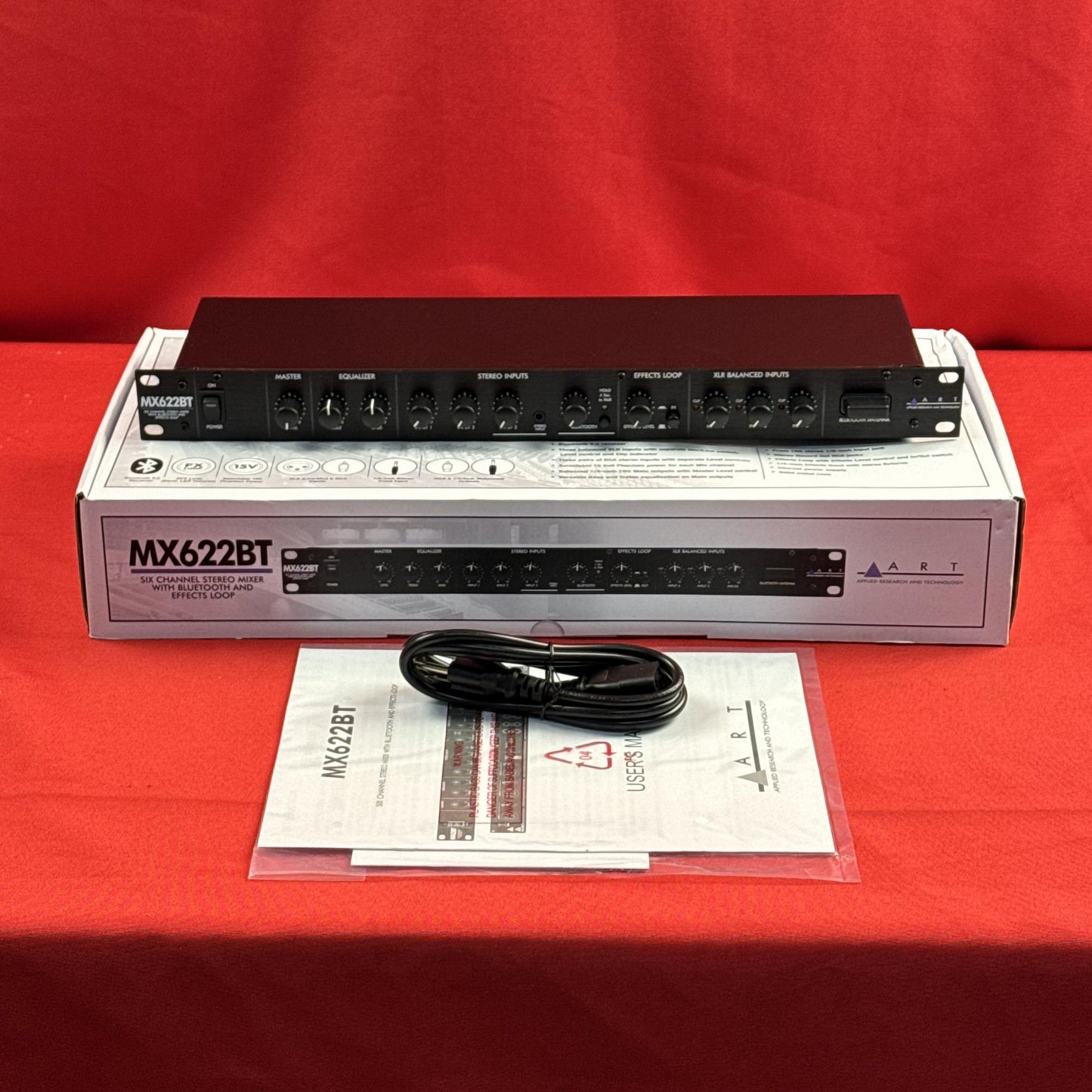 [USED] ART MX622BT 6-channel Stereo Mixer w/Bluetooth and Effects Loop