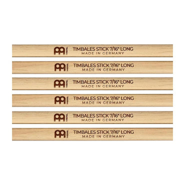 Meinl Percussion SB128-3 Timbale Sticks Long, Pack of 3 Pairs, 7/16"