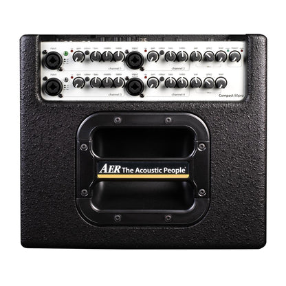 AER Compact 80 Pro 80W 1x8" 4-Channel Acoustic Guitar Combo Amplifier w/Gig Bag