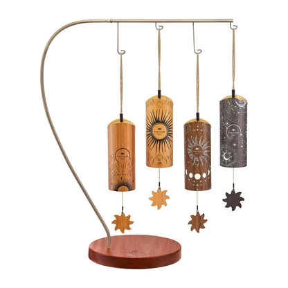 [USED] Meinl Percussion CBCS4SET 4-piece Cosmic Bamboo Chime Set w/Stand (See Description)