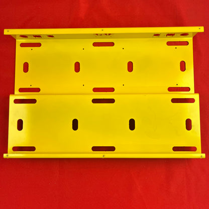 [USED] GO Pedalboards 24x16 Two-Tier Aluminum Pedalboard, Yellow (See Description)