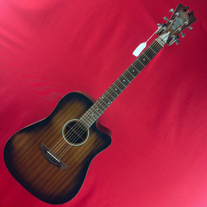 [USED] D'Angelico Premier Bowery LS Acoustic Electric Guitar, Aged Satin Mahogany (See Description)