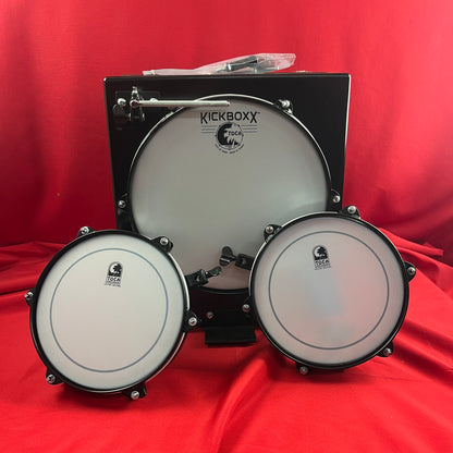 [USED] Toca Kickboxx Suitcase Travel Drum Set, Black (Gear Hero Exclusive) (See Description)
