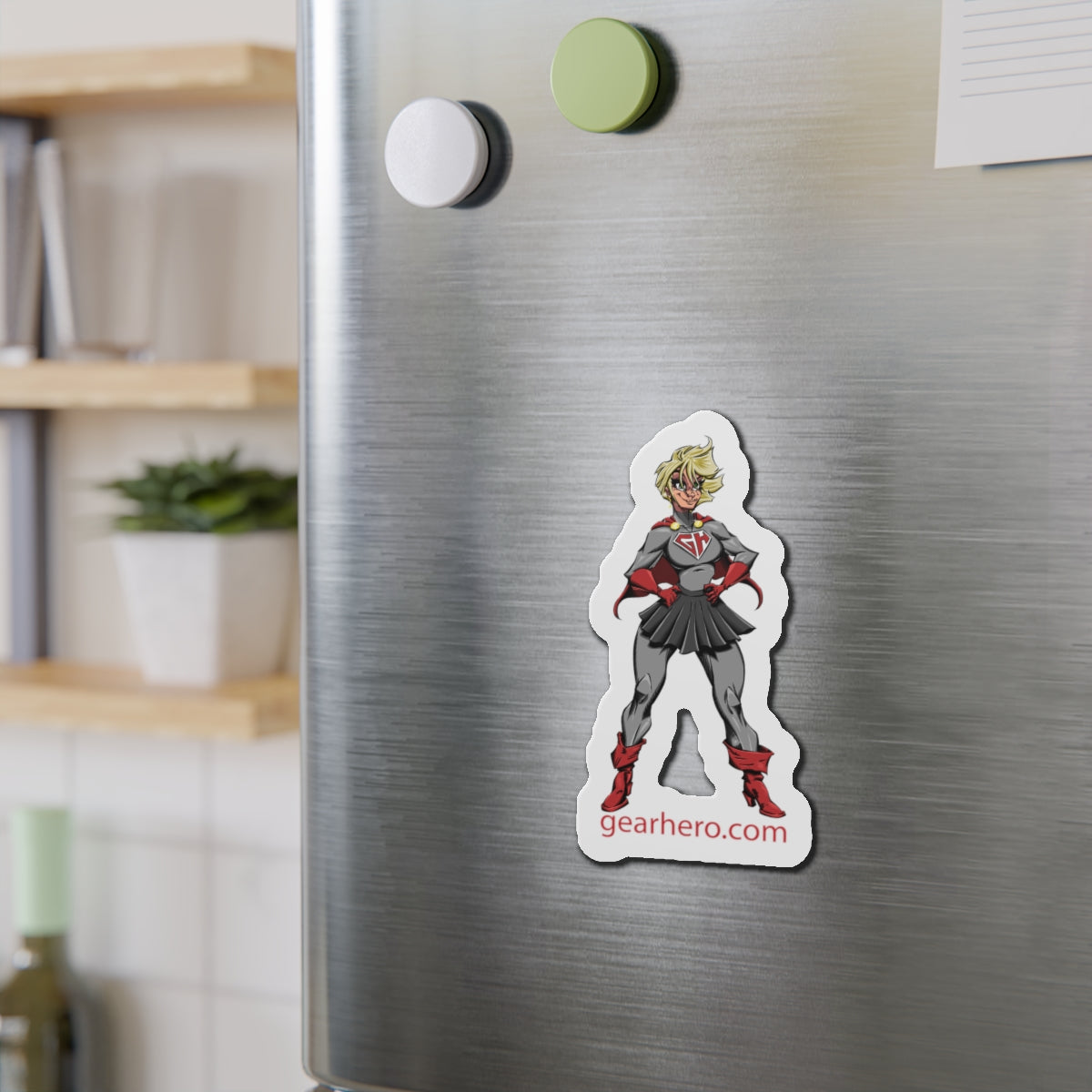 Mrs. Hero Die-Cut Magnets