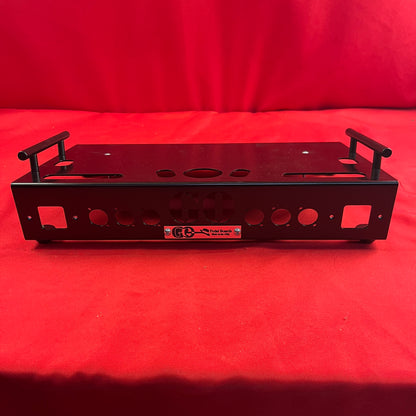 GO Pedalboards 1T18ATA 1-Tier 18-inch Aluminum Pedalboard w/ATA Flight Case, Black