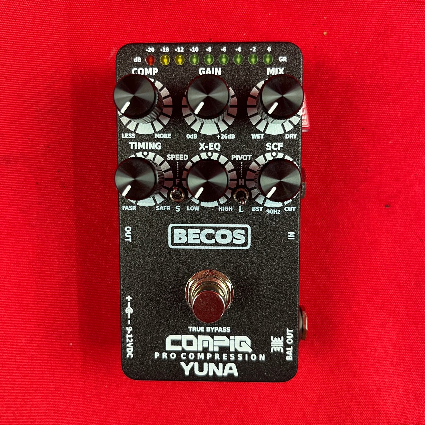 [USED] BECOS FX CompIQ YUNA With DITOS DI Pro Compressor Pedal for Bass and Guitar