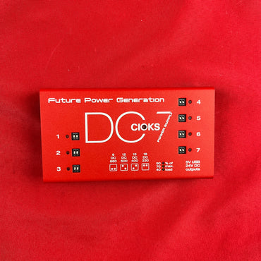 [USED] CIOKS DC7 Pedal Power Supply, Red (Gear Hero Exclusive) (See Description)