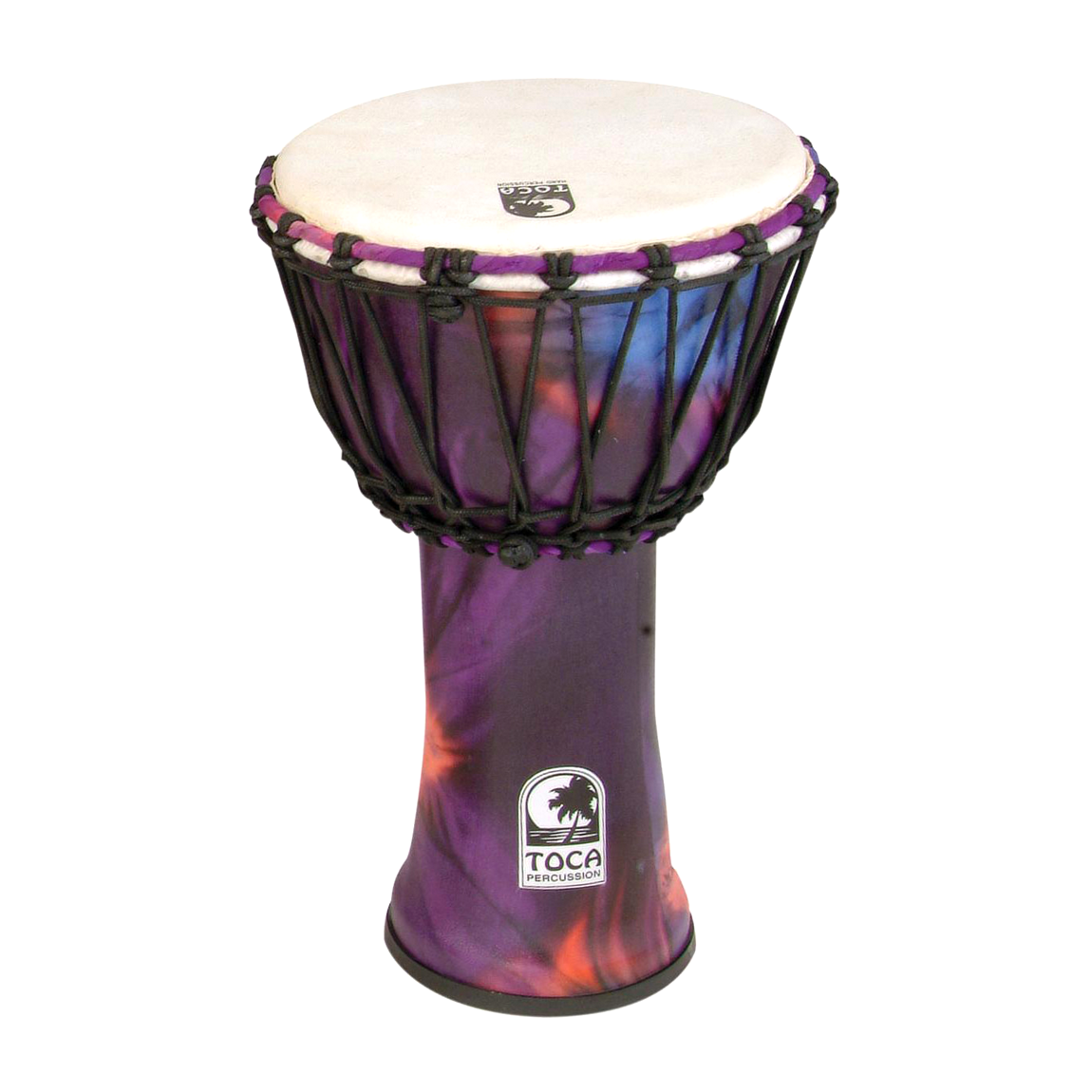 Toca SFDJ-9WP Synergy Freestyle 9" Rope Tuned Djembe, Purple