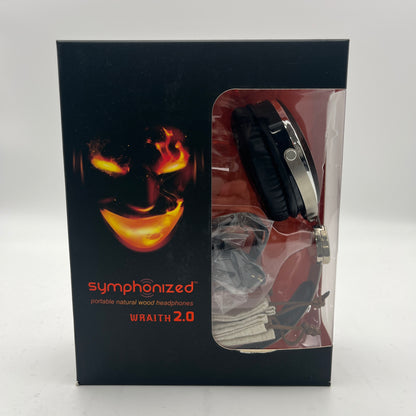 Symphonized Wraith 2.0 Bluetooth Genuine Wood Wireless Headphones with 3.5mm Cable Included for Wired Use