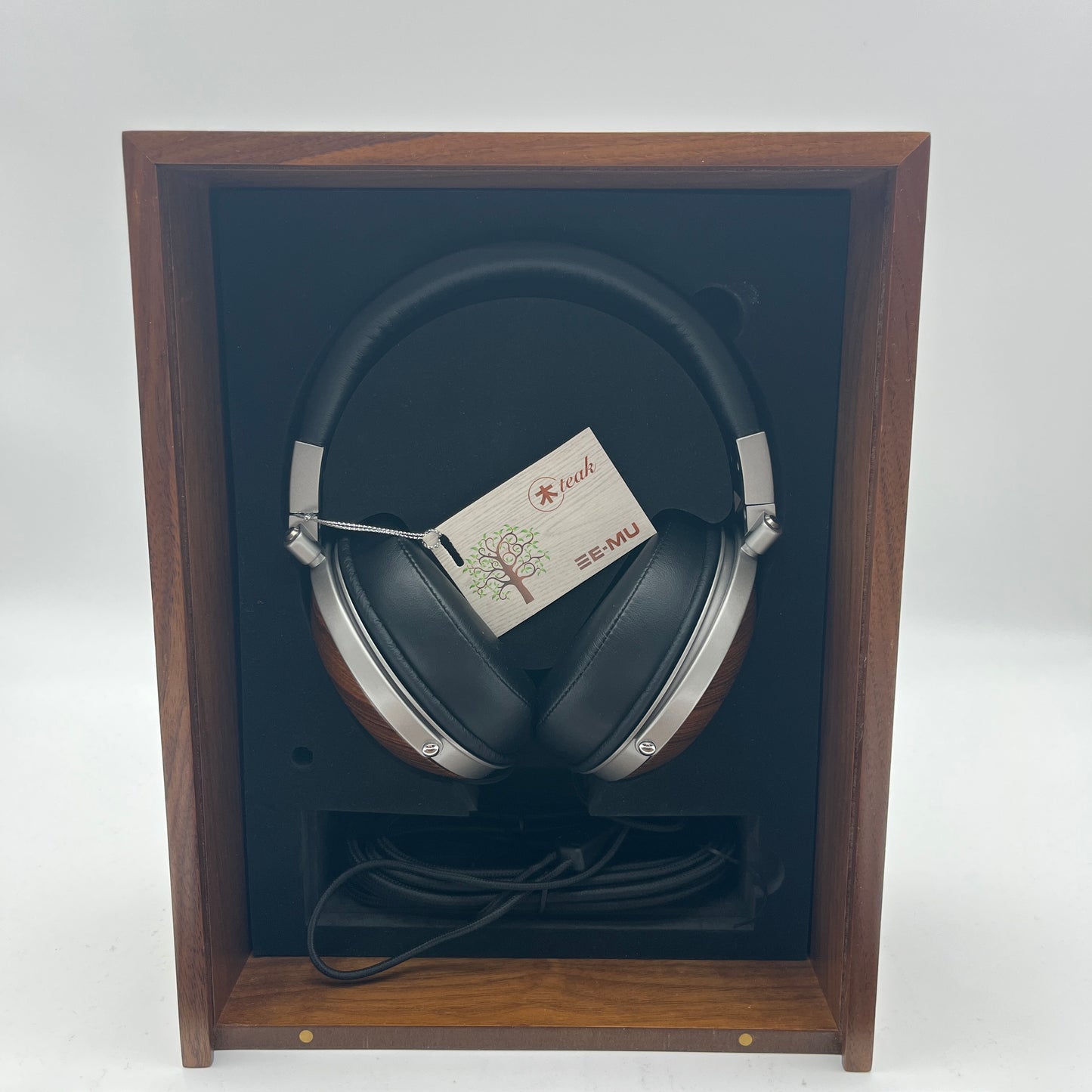 E-MU Teak Audiophile Reference Headphones with Removable Cable